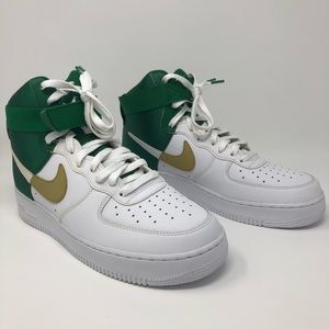 Nike NBA X Air Force 1 High Celtics Worn Once Sz 9